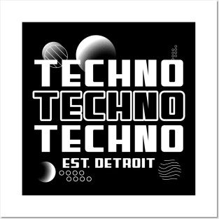 TECHNO TECHNO TECHNO Posters and Art